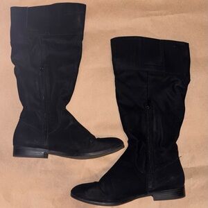 Style & Co. Black Suede Boots, Gently Used